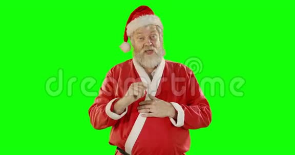 圣诞老人使用数字屏幕视频的预览图