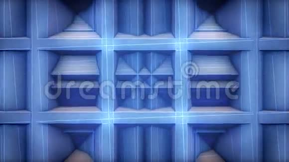 蓝色矩形拍片循环视频舞台背景循环电影视频的预览图