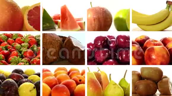 各种水果拼贴视频的预览图