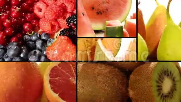 各种水果拼贴视频的预览图