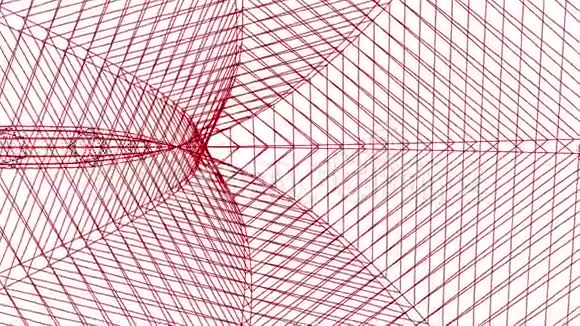 网格网蜘蛛网隧道抽象绘图多边形运动图形无缝循环动画背景新质量视频的预览图