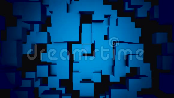 抽象立方体移动三维动画无缝循环抽象立方体背景立方体的背景为视频的预览图