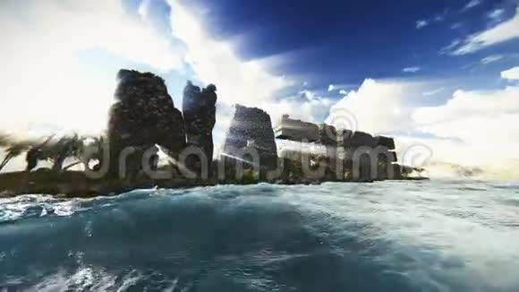 刻在岩石镜头上的自然词视频的预览图