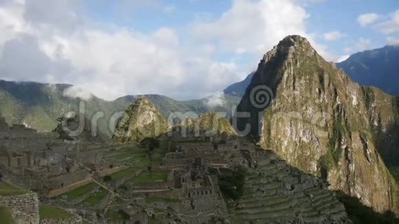 马丘比丘秘鲁库斯科安第斯山脉印加古城视频的预览图