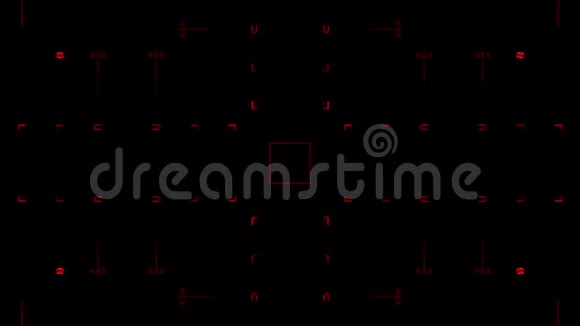 红色模糊的字母和线条视频的预览图