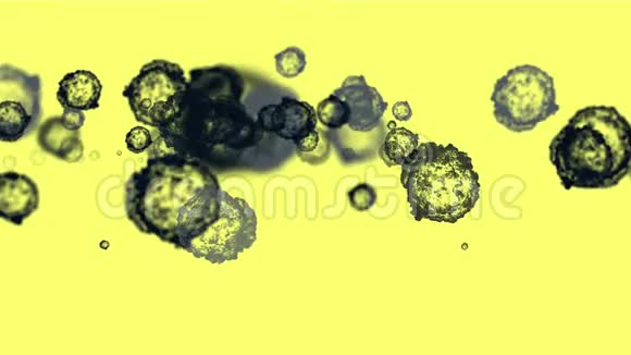 抽象细胞病毒尘埃粒子背景视频的预览图
