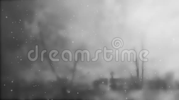 白雪皑皑的乡村景观视频的预览图