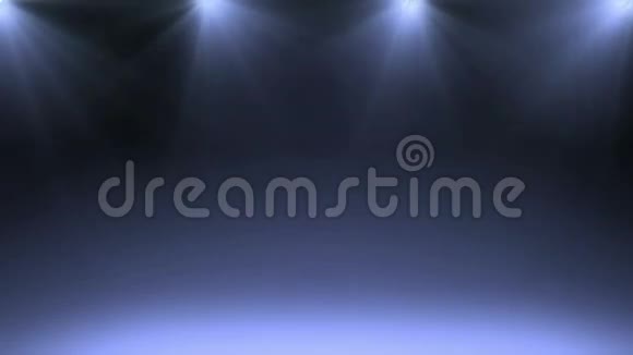 动画蓝色舞台与聚光灯背景视频的预览图