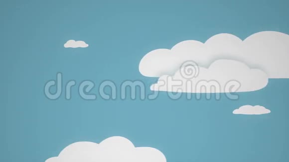 有云的无缝背景视频的预览图