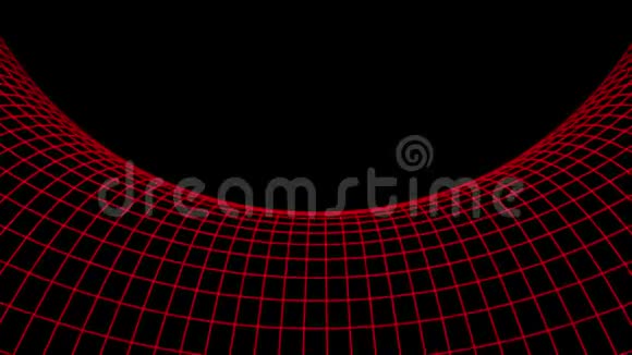 网络空间网格网多边形线架景观无缝环飞拉运动图形动画背景视频的预览图