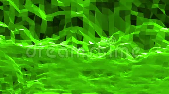 绿色低聚背景脉动抽象低聚表面作为未来的背景时尚低聚设计视频的预览图