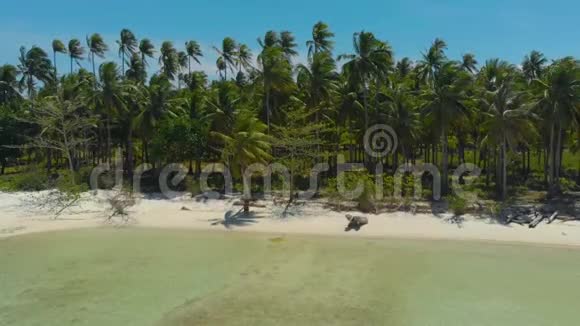 菲律宾热带海岸4K航空景观视频的预览图