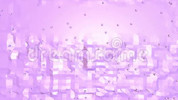 紫罗兰低聚波动表面作为动画环境紫罗兰几何振动环境或脉动背景视频的预览图