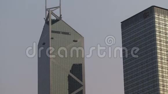 香港建筑的恐慌镜头视频的预览图