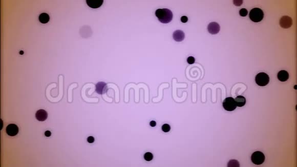 紫色背景上的离焦粒子视频的预览图