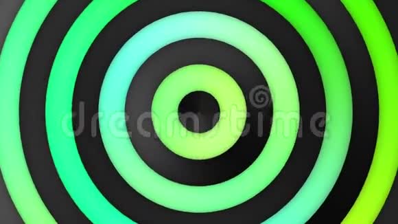 五色绿色渐变条纹及圆环视频的预览图