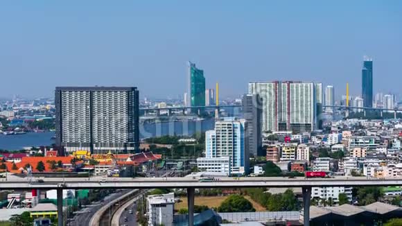 泰国曼谷城市景观和道路的时间流逝视频的预览图