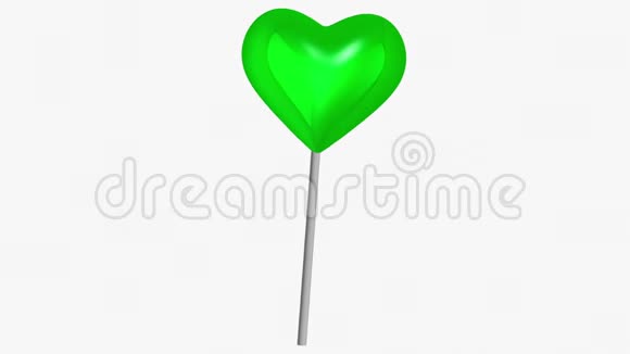 白色绿色的移动棒棒糖视频的预览图