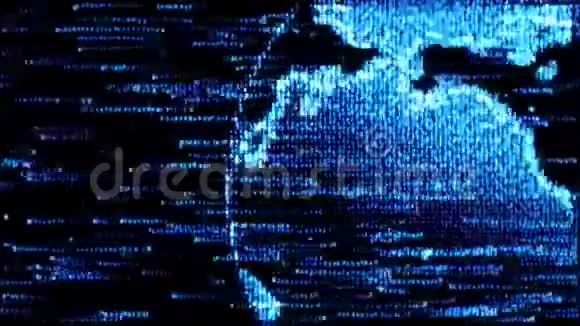 全球网络世界全世界互联网的概念地球从数字代码视频的预览图