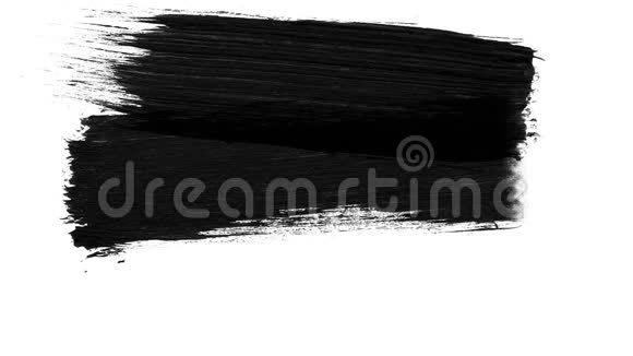 抽象油漆笔划黑白过渡背景油漆飞溅动画视频的预览图