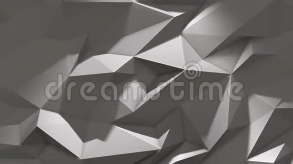 带阴影的白色抽象低三角形背景视频的预览图