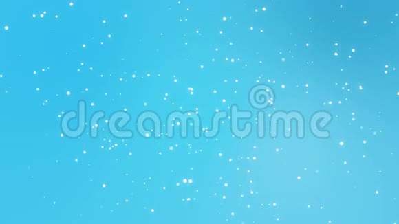 蓝色背景与下降动画雪花视频的预览图