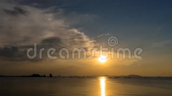 泰国锡昌岛日落时间的推移视频的预览图