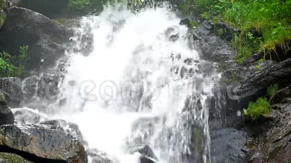 自然河流瀑布视频的预览图