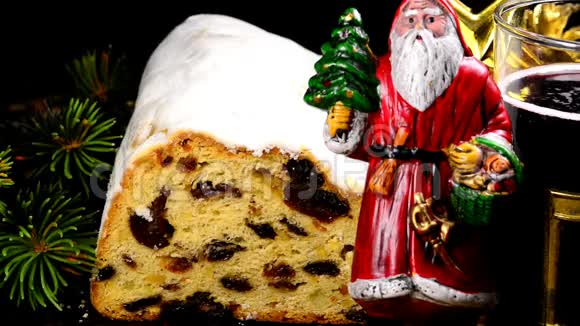 圣诞节斯托伦典型的德国面包店视频的预览图
