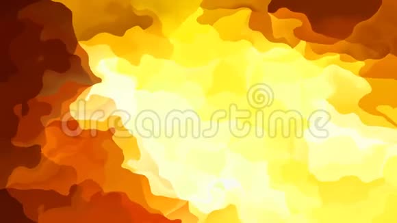 动画彩色背景无缝环视频水彩效果火黄橙红颜色视频的预览图