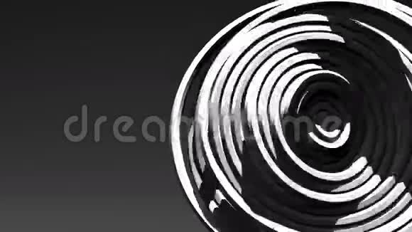 黑色文本空间上的白点圆圈抽象视频的预览图