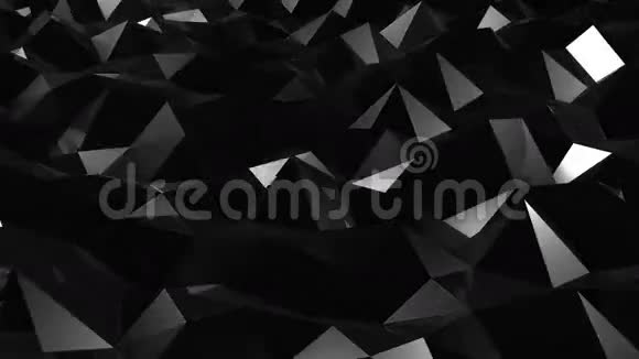 抽象三角形结晶隧道动画视频的预览图