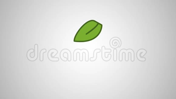 绿叶飘落的高清动画视频的预览图