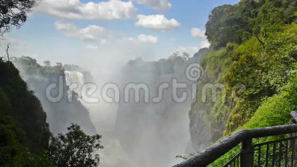 维多利亚瀑布津巴布韦非洲瀑布视频的预览图