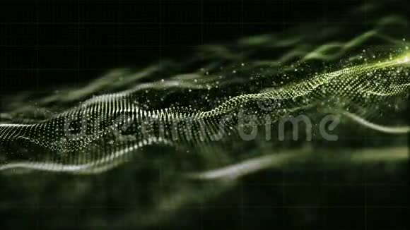 HITECH数字抽象波颗粒流动运动背景视频的预览图