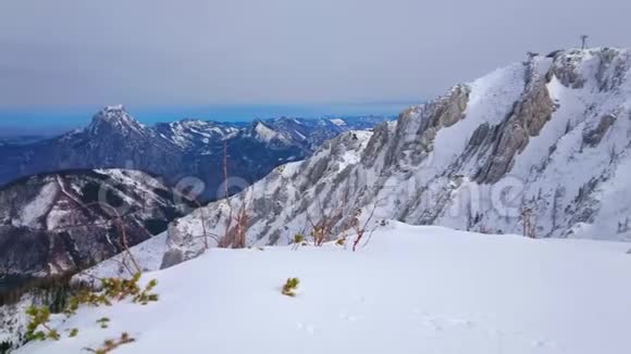 奥地利Salzkammergut风景全景视频的预览图