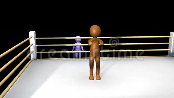 3在拳击场上打架的人视频的预览图