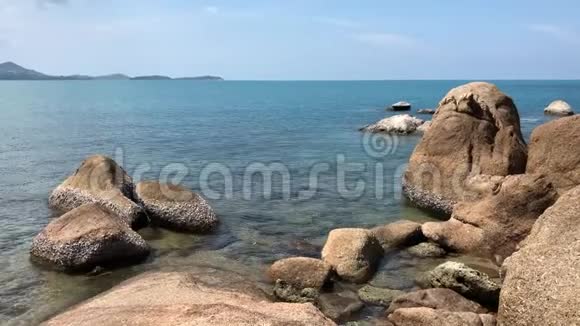 泰国苏梅岛海岸美丽的海景视频的预览图