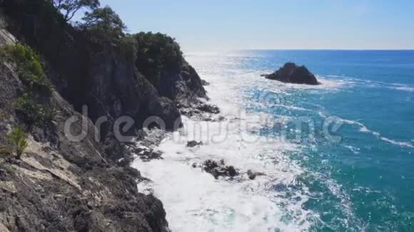 意大利CinqueTerre蒙特罗索夏季景观视频的预览图