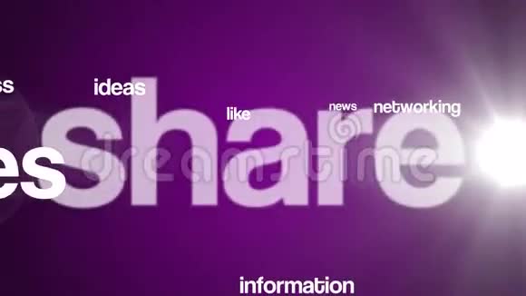 社交媒体背景文字4K紫色视频的预览图