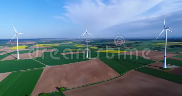 风力发电机替代能源绿色领域的风力涡轮机可再生能源视频的预览图