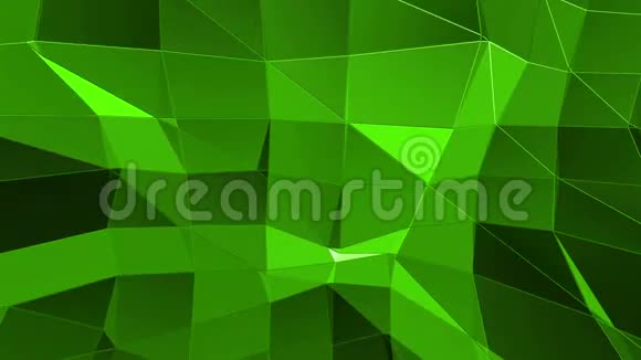 绿色低聚背景脉动抽象低聚表面作为未来环境时尚低聚设计视频的预览图