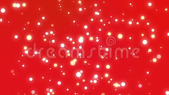 在红色渐变背景上带有火花粒子的圣诞背景视频的预览图