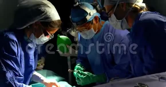 外科医生在医院做手术视频的预览图