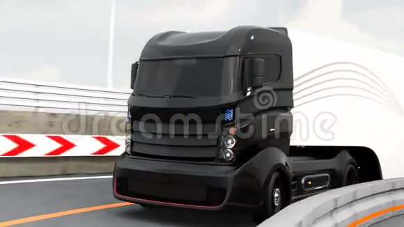高速公路自主混合动力汽车驾驶3DCG动画视频的预览图