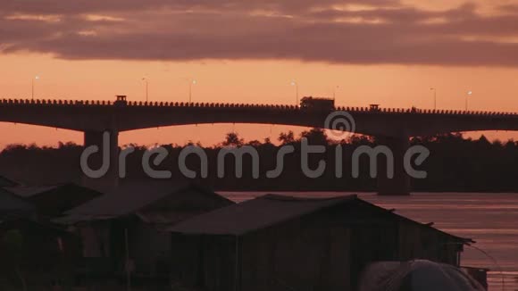 日出湄公河柬埔寨视频的预览图