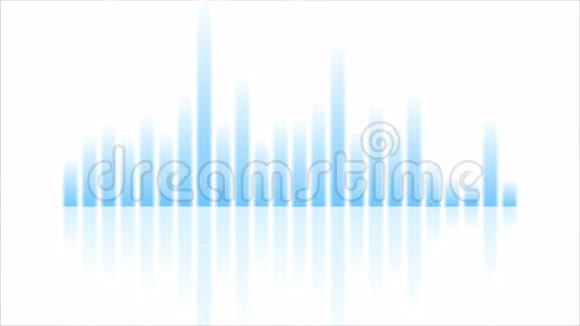 蓝色音乐均衡器视频动画视频的预览图