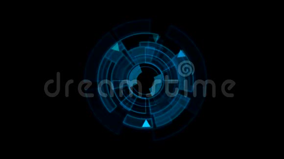 接口数据装载机蓝色圆形视频的预览图