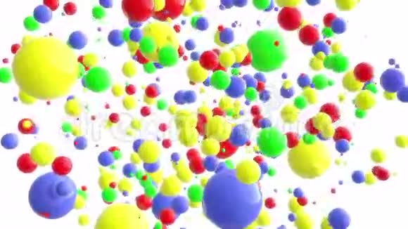 8k4kUHD彩色球点有趣的背景背景视频的预览图