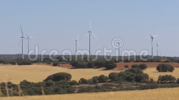 西班牙沙漠风力发电视频的预览图
